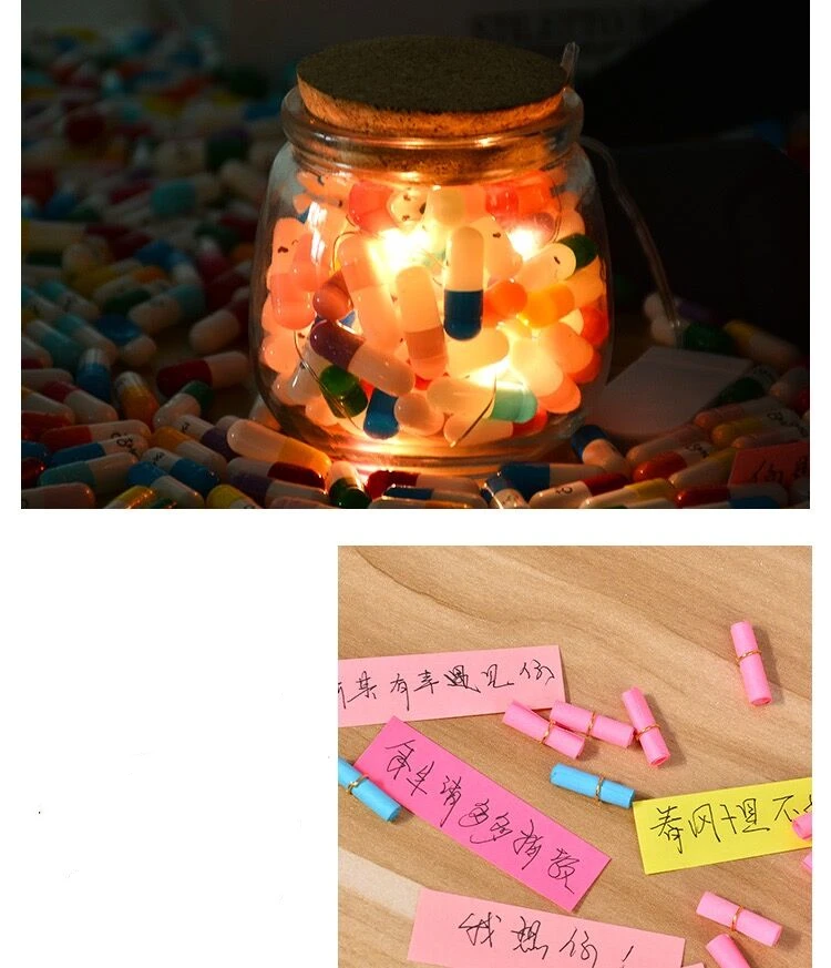 Smile, Love красочные капсулы для сообщений письмо Бумага для детей капсулы таблетки сообщение с буквенным принтом Kawaii смайлик улыбка таблетки 20 шт./партия