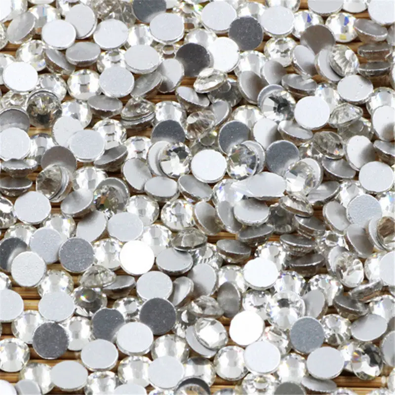 SS3 SS34 прозрачные кристаллы белые стразы горячей фиксации с плоским стеклом для DIY