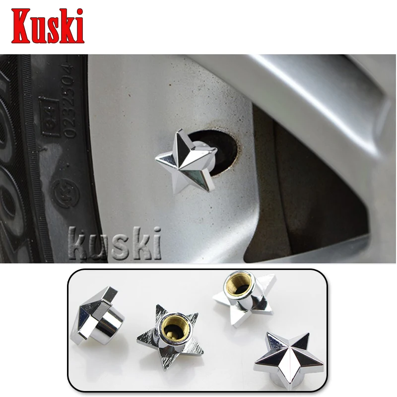 Колпачки клапанов в форме звезды для автомобиля Kia Rio K2 Ceed Soul Cerato Sorento Sportage Jaguar XE XF XJ