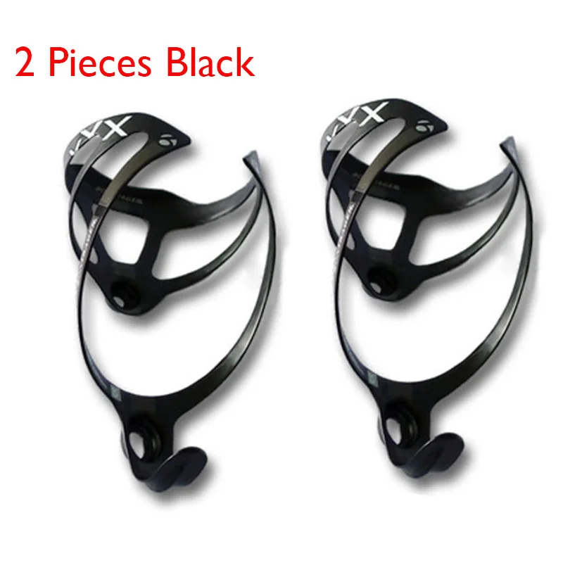 Two Pieces Black 2 шт., полностью углеродное волокно, флягодержатель для воды MTB/дорожный велосипед botellero carbono, держатель для бутылки для велосипеда, велосипедная флягодержатель - Цвет: Two Pieces Black