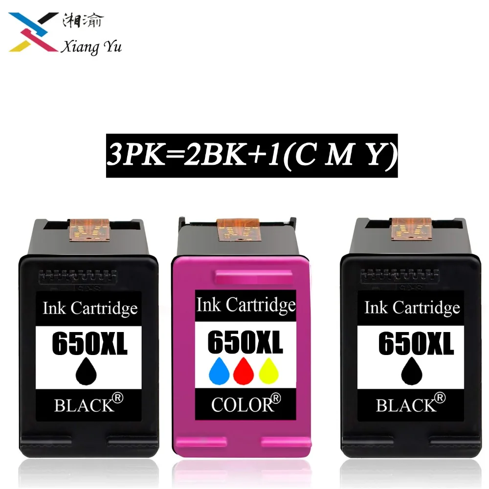3PK 650XL совместимый картридж Замена для HP 650 XL Deskjet 1015 1515 2515 2545 2645 3515 3545 4515