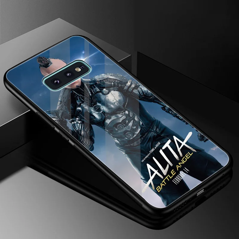 Desxz Alita Movies Glass Case TPU For Samsung Galaxy Note 8 9 S10 S7 Edge S8 S9 Plus Cover Shell | Мобильные телефоны и