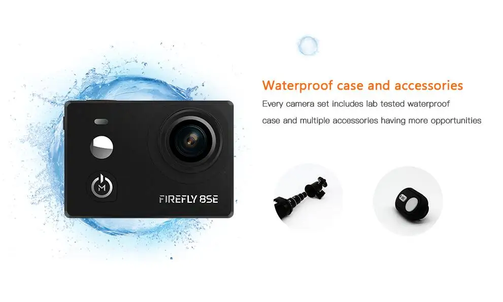 Hawkeye Firefly 8SE дизайн лучше, чем Hawkeye Firefly 8S 170 градусов супер-вид Bluetooth FPV Спортивная Экшн-камера