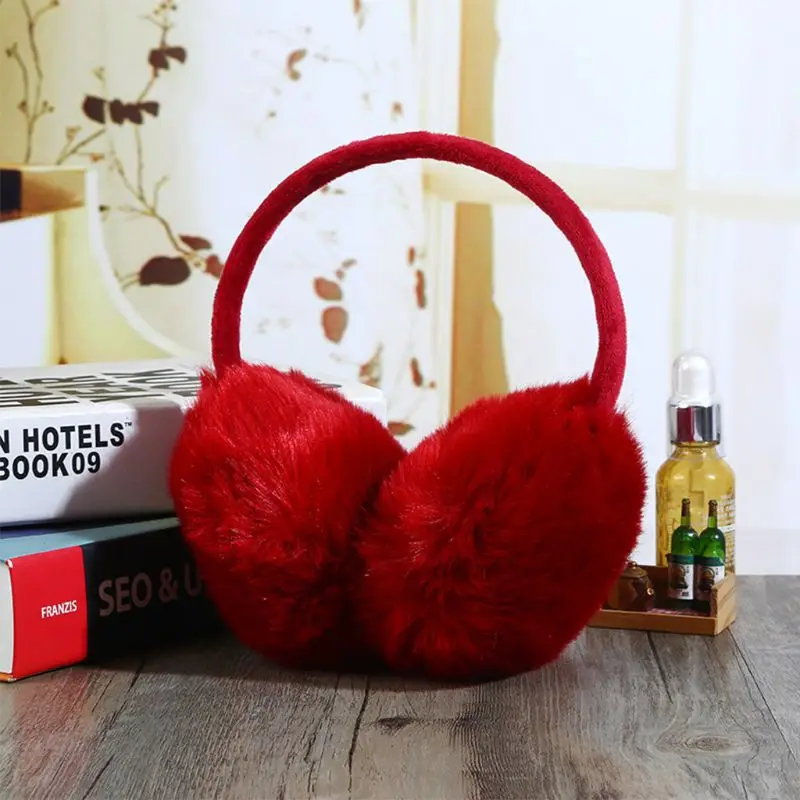 

2019 Winter Earmuff Imitation Rabbit Women Fur Earmuffs Ear Warmers Large Plush