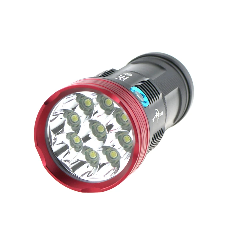15000 Lumens 9XCREE XM-L T6 LED Flashlights Bright High Power Handheld Flashlight Torch 9T6 Hunting Work Lamp 3 Modes Colors |