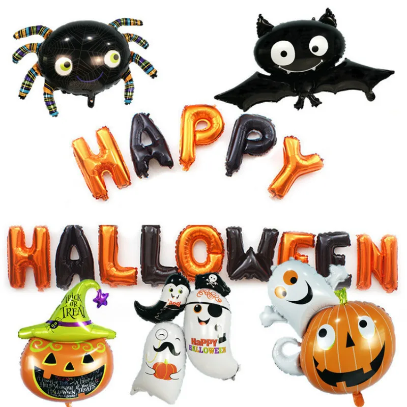1 шт. alloween Тыква Черная летучая мышь алюминиевый воздушный шар Декор для