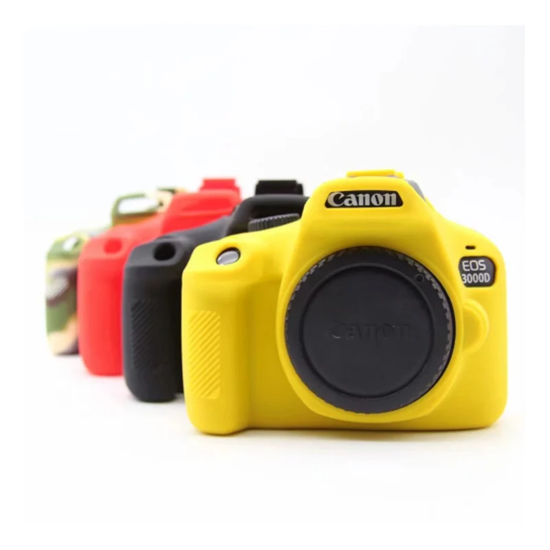 Силиконовый чехол для корпуса мягкая сумка камеры защитная рамка Canon EOS 3000D 4000D Rebel