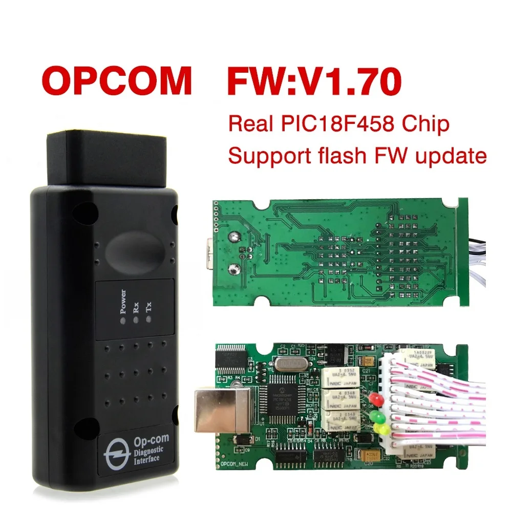 OBD2 OPCOM V1.99 1 95 78 70 для Opel OP COM OP-COM с PIC18F458 прошивки V1.95 A + диагностический инструмент |