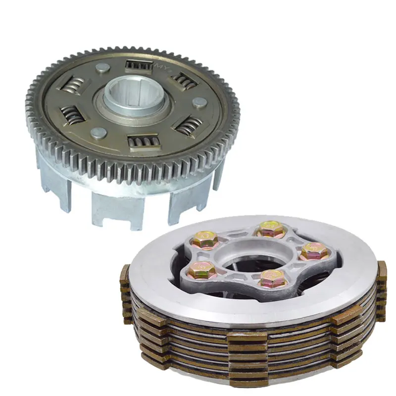 

Motorcycle 5 Column Enhanced Clutch 6pcs Friction DIsc Center Outer Clutch Assy for CG150 CG175 CG200 CG250 Tricylcle Buggy ATV