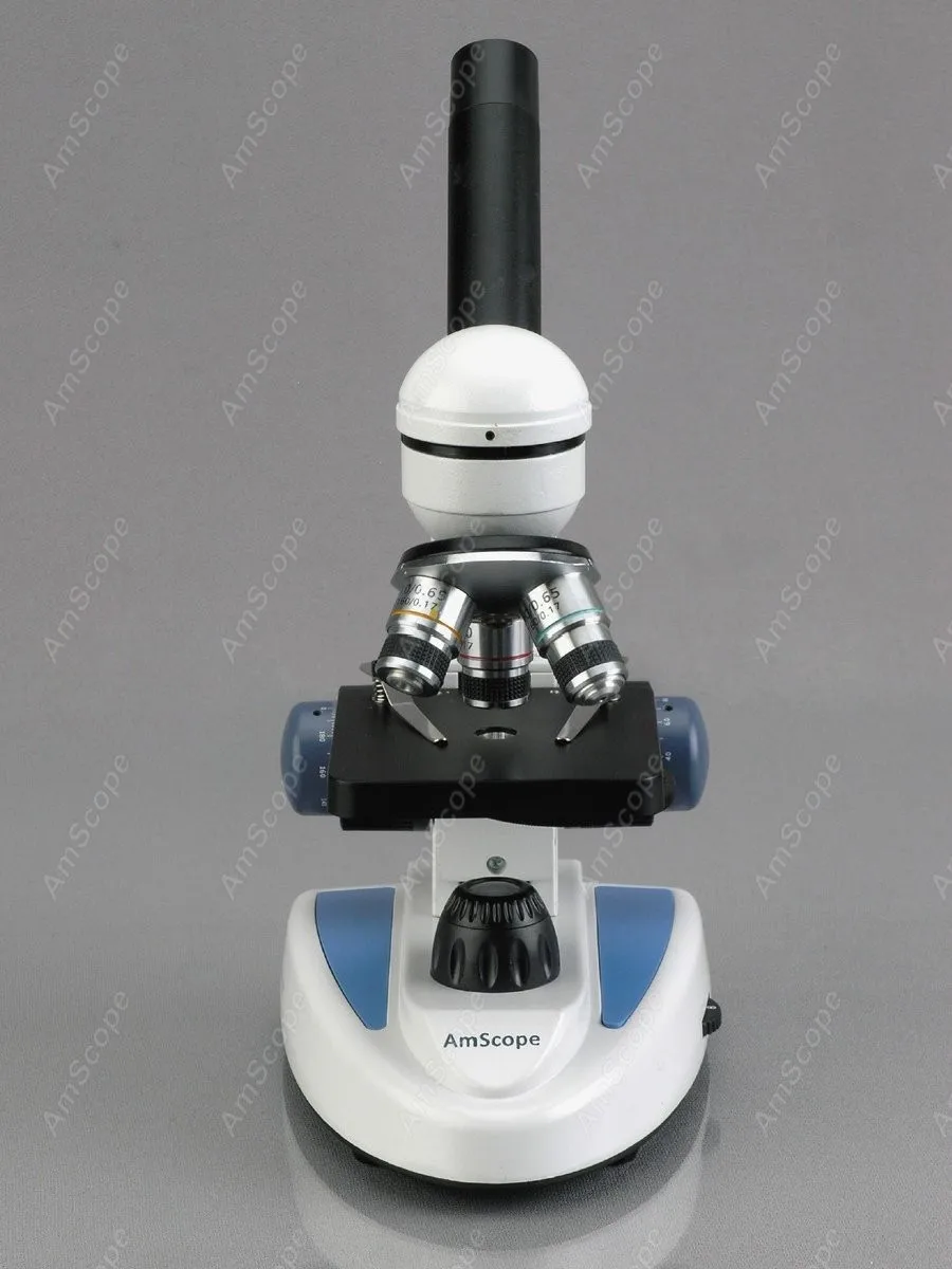Составной Микроскоп AmScope поставки 40X 1000X Беспроводная светодиодная металлическая