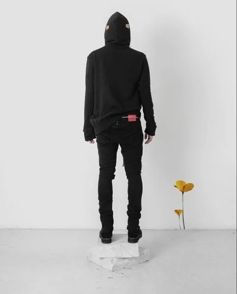 Новые Мужские Классические Прямые Slim Fit Джинсы мода Боковой молнии брюки ноги