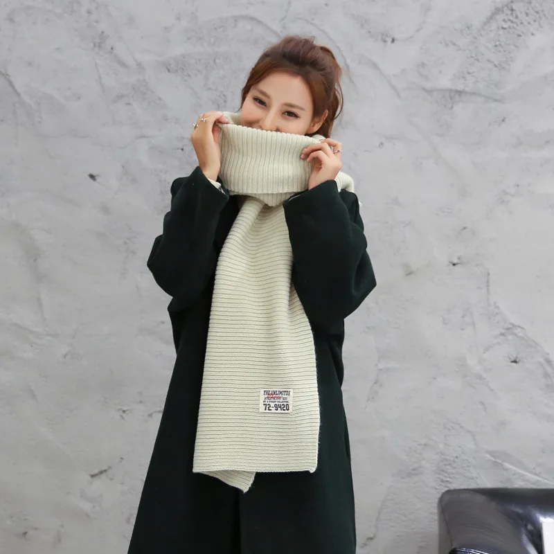 В Новинка 2017 г. чистый цвет шерсть шарф имитация кашемира расстроен чтобы