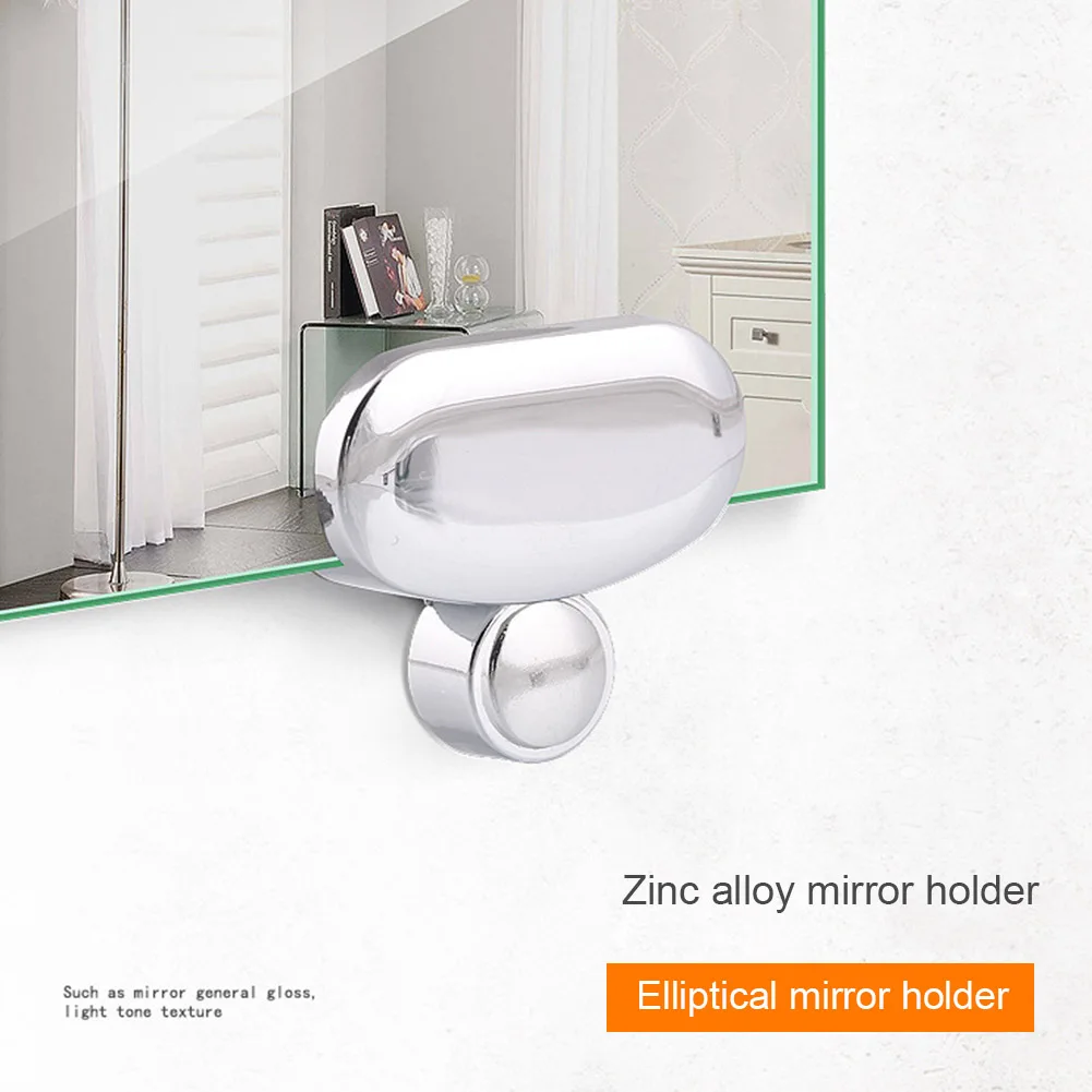 4 шт. стеклянный зажим для ванной комнаты из цинкового сплава|Зажимы стекла| |