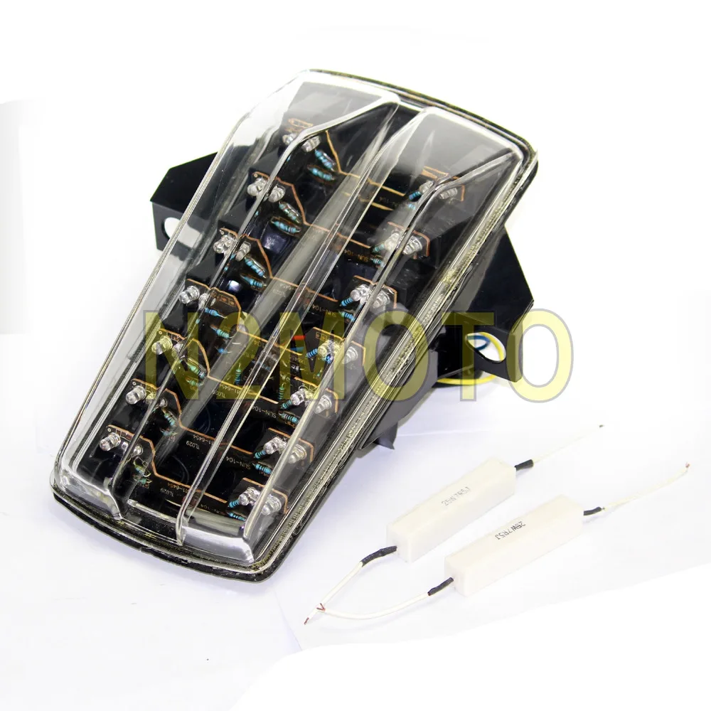 Прозрачные задние габаритные фонари мотоцикла задний стоп сигнал для SUZUKI SV 650 SV1000