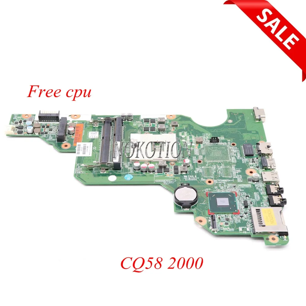 

Материнская плата NOKOTION 688018-501 688018-001 для ноутбука Hp compaq CQ58 2000 2000-2204TU, материнская плата HM70 DDR3, бесплатный ЦП