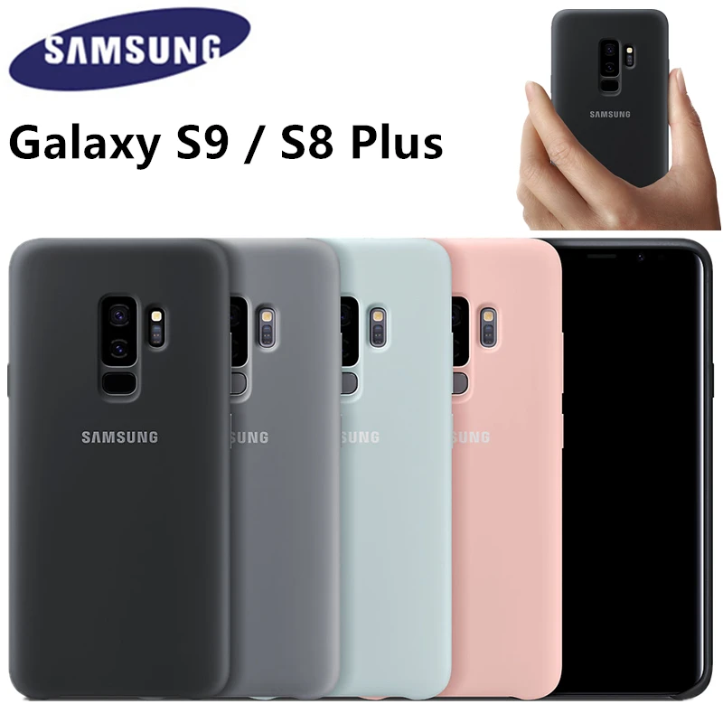 

100% Original Samsung Galaxy S9 / S9 Plus S8 Silicone Cover Case for EF-PG965 Anti-Wear Protection EF-PG960 6-colors
