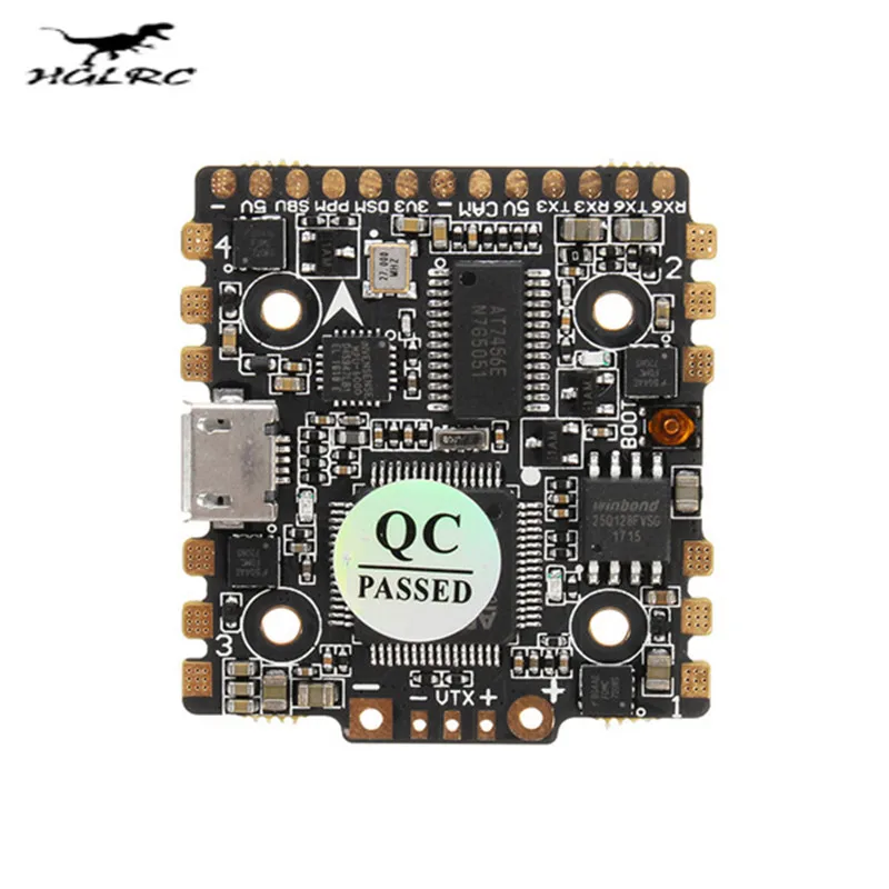 HGLRC F4 Zeus Flytower STM32 F405 Контроллер полета AIO OSD BEC PDB черные коробки 15A BLheli_S 4 в 1 ESC VS Betaflight