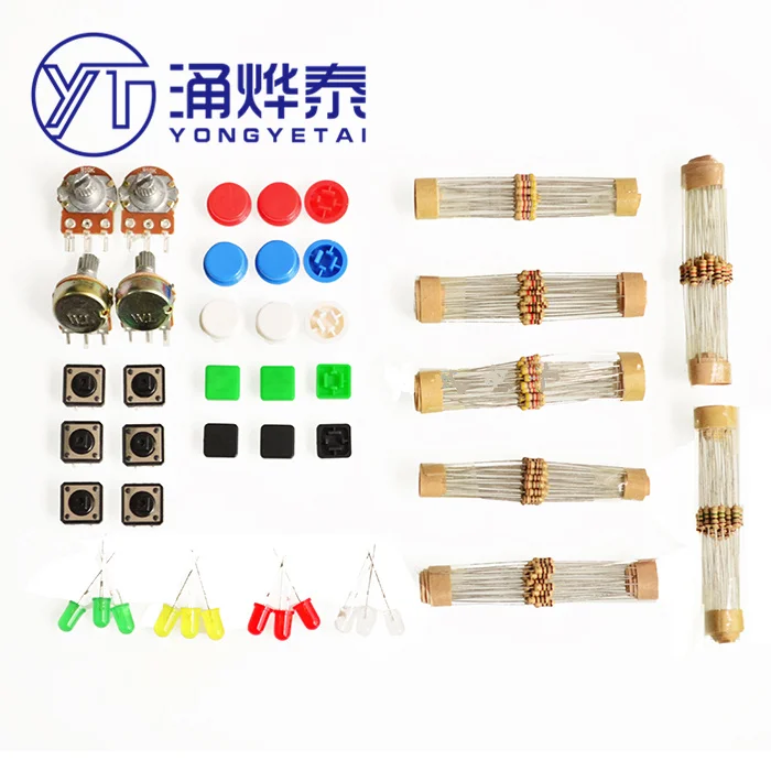 

Universal Parts Package No. 1 Component Kit Kit with Resistor LED Potentiometer Component Pack Parts Kit