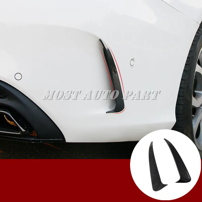 Черный спойлер для заднего бампера обшивка вентиляционного отверстия 2 шт. Benz C