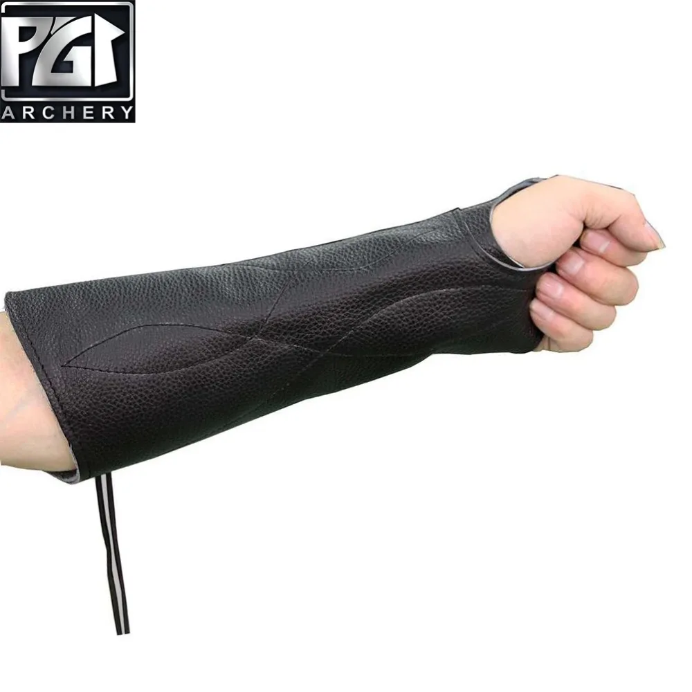 PG1ARCHERY Archery Arm Guard для охоты на лук унисекс кожаный защитный кронштейн рук перчатки