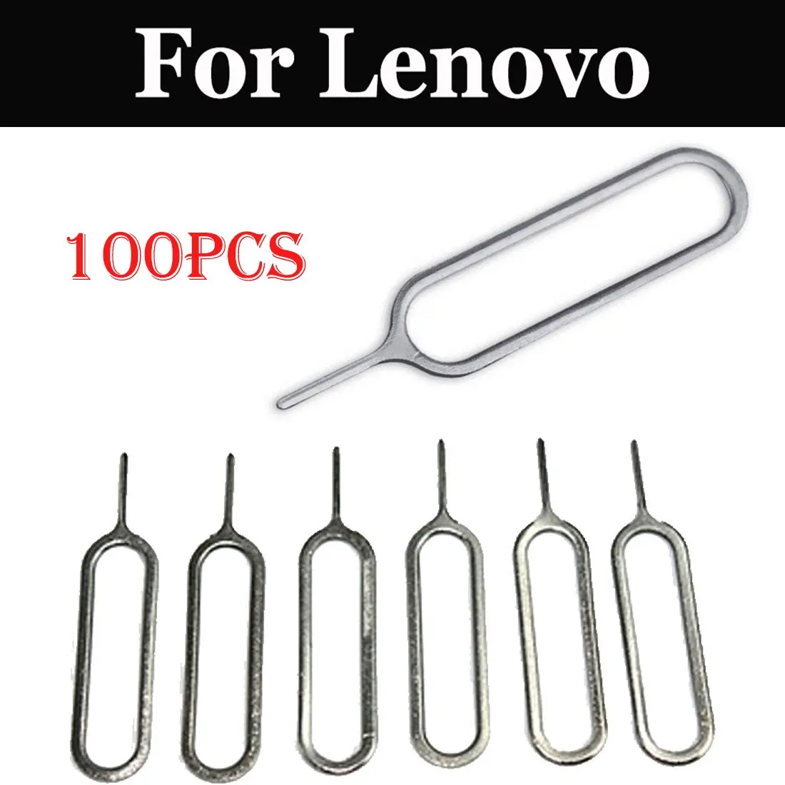 100 шт. инструмент для извлечения SIM-карты из нержавеющей стали Lenovo Lemon 3 C2 Vibe C S1L Power A