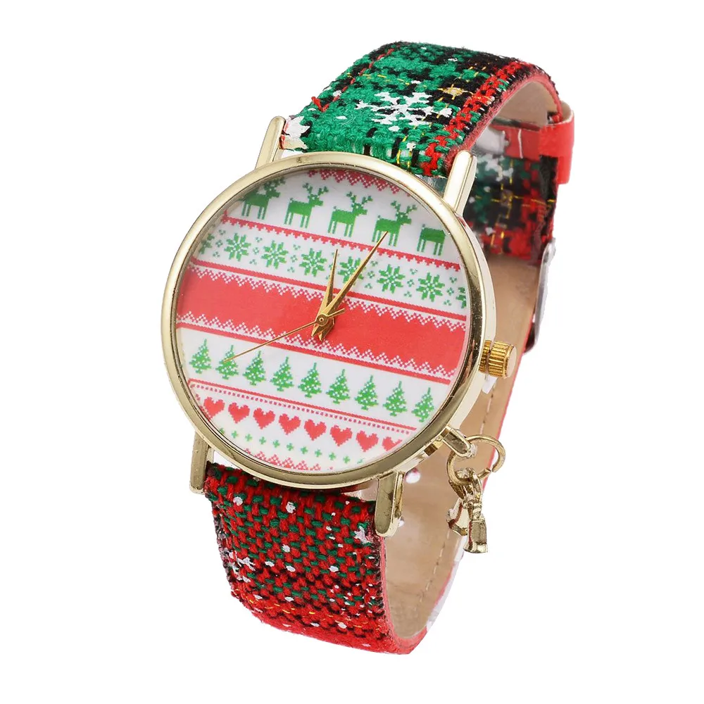 Новые часы женские рождественские Подвесные на каждый день пояс снежинки