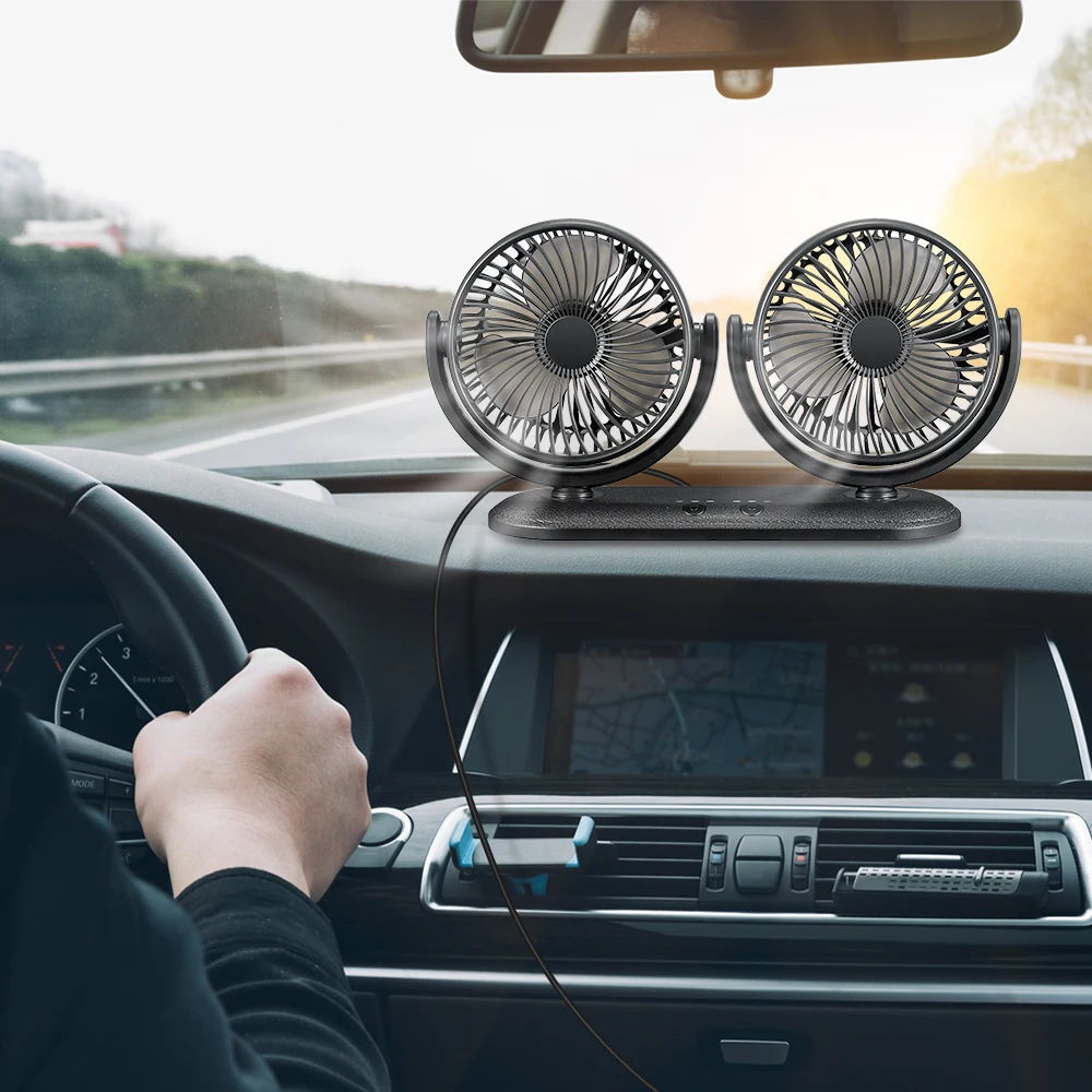 ZEEPIN двойной вентилятор аксессуары для салона автомобиля 5 в 2A USB автомобильный