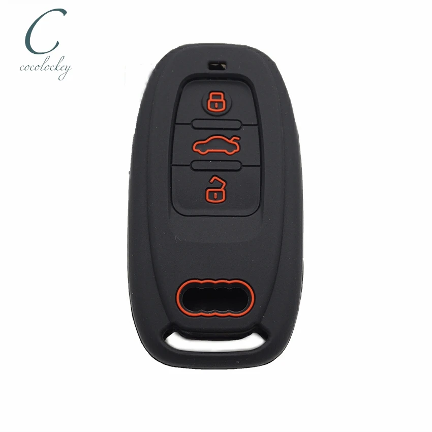 Cocolockey автомобильный чехол для брелка с ключом Набор audi a4 a4l a5 a6 a6l rs7 a7 a8 q5 3 кнопки