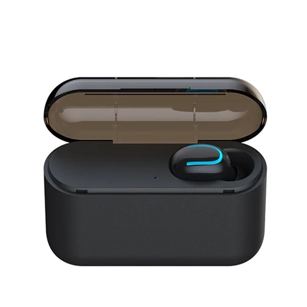 Single Ear Black ASKMEER TWS Bluetooth 5,0, наушники, мини, настоящие, беспроводные, 3D стерео наушники с микрофоном, свободные руки, спортивные наушники, авто сопряжение, гарнитура - Цвет: Single Ear Black