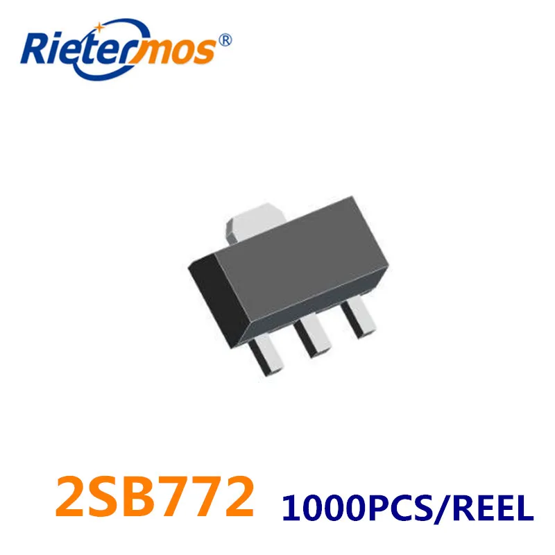 1000 шт 2SB772 B772 3A SOT89 PNP SMD высокое качество|smd|smd 100 |