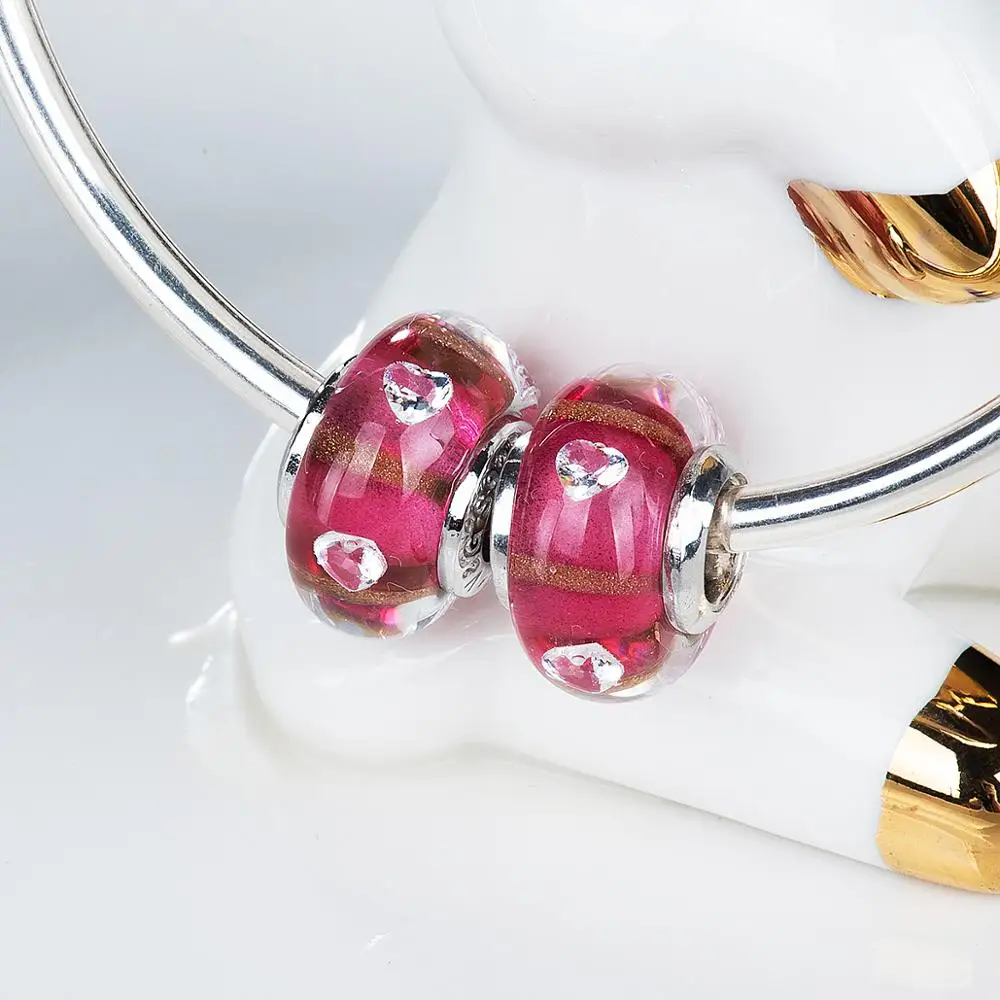 Ламинированный золотой песок в форме сердца из циркона искусственный брикет