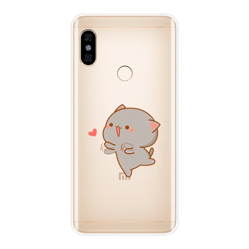 Задняя крышка с изображением кота для Xiaomi Redmi S2 4A 5A 6A 5 Plus Pocophone F1 Note 4 4X 6 Pro Prime мягкий