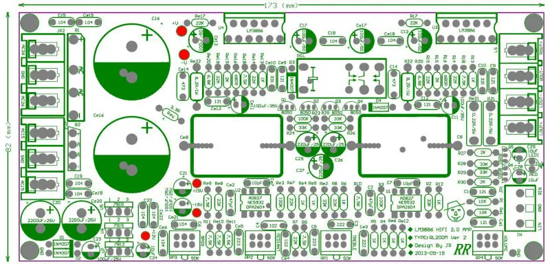 Плата pcb только lm3886 2 0 Усилитель мощности ne5532 усилитель фильтр защита динамика