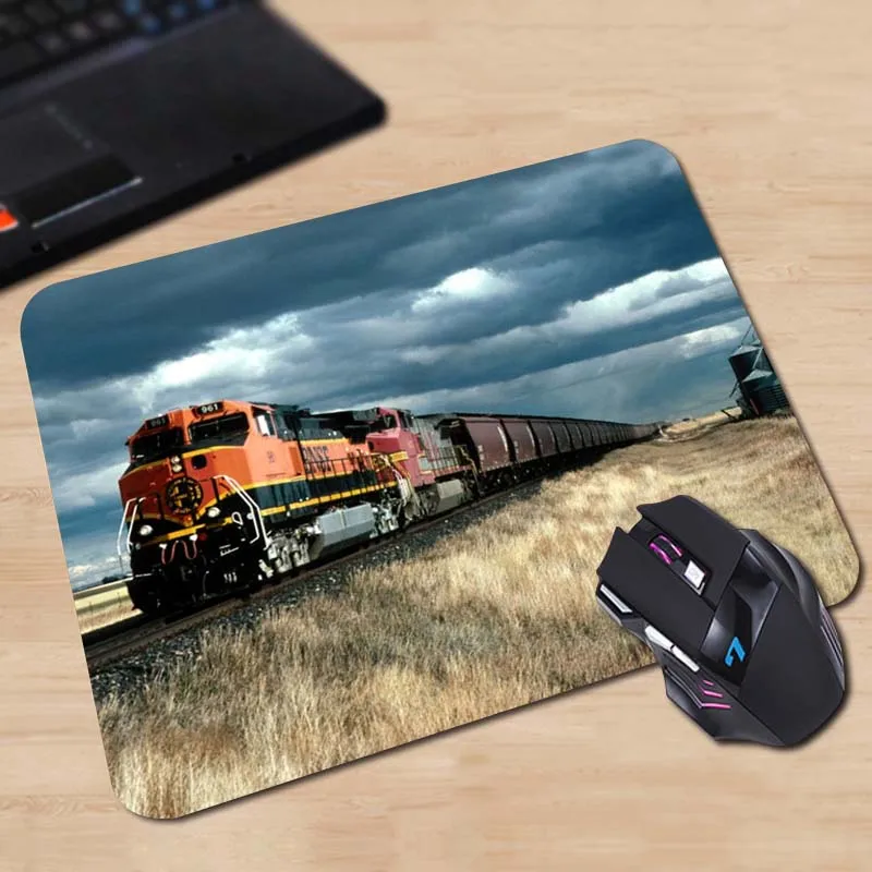 Высокое качество ноутбук игровой противоскользящий Mousemat Trains Train хит продаж
