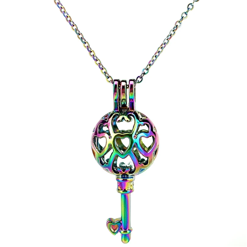 Ожерелье с кулоном в виде сердечка C883 цвета