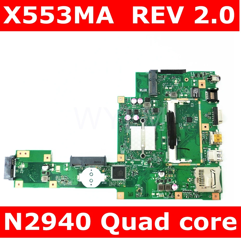 X553MA с N2940U материнская плата REV2.0 для ASUS F503M X503M F553MA X503MA D503M ноутбука USB3.0 Полная