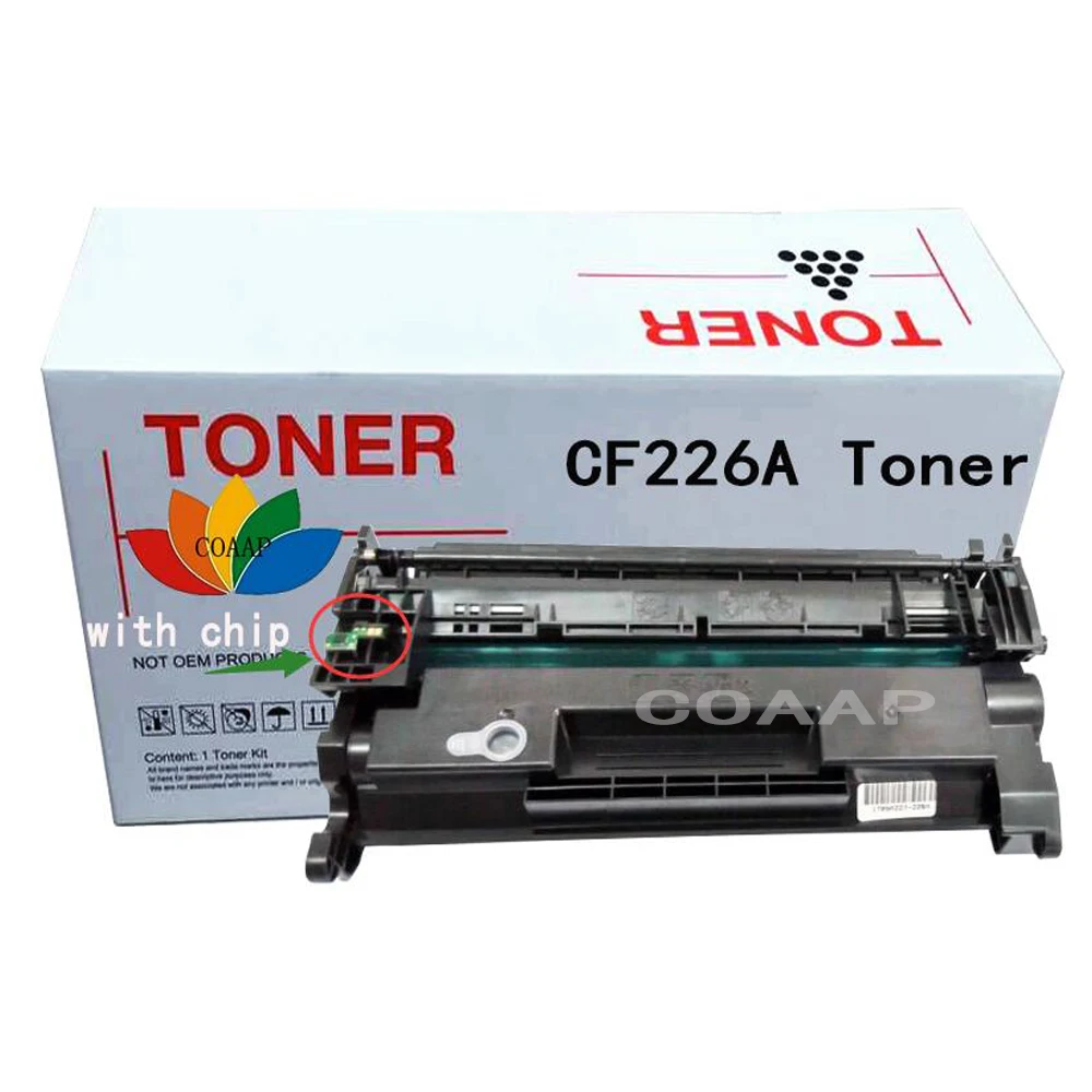 Черный картридж с тонером CF226A 26A 226A совместимый принтером HP LaserJet Pro M402n/M402d/M402dn/M402dw
