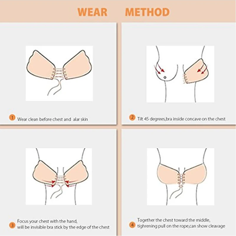 Летние Push Up клей силиконовый бюстгальтер без бретелек бюстгальтера косточек self
