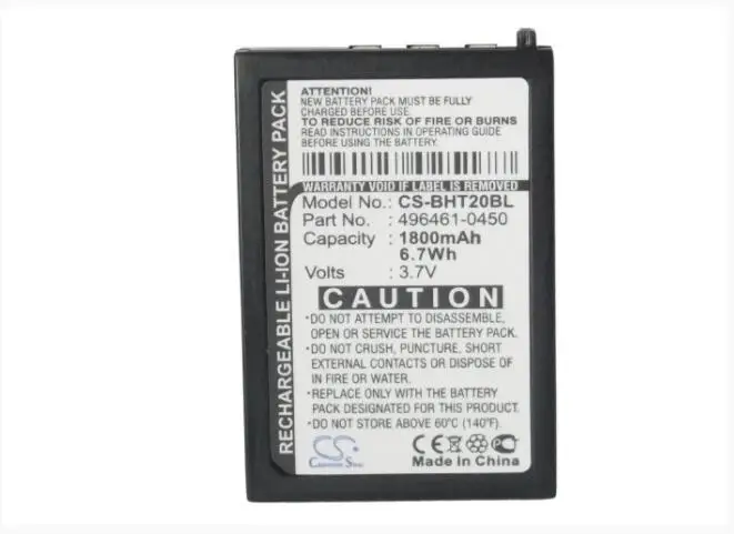 Аккумулятор Cameron Sino 1800 мАч для авто-ID ASIA DENSO BHT-1306B 1306BB 1306BWB 1306Q 1306QB 1306QWB1361B-CE DS22L1-D |