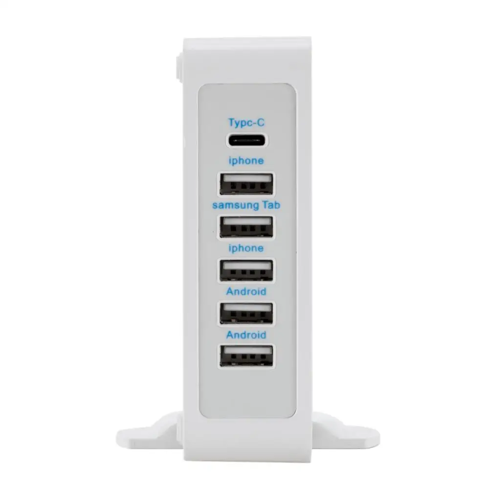 Универсальное быстрое зарядное устройство 5USB порты USB 5V + 3 1 интерфейс Type C 10A