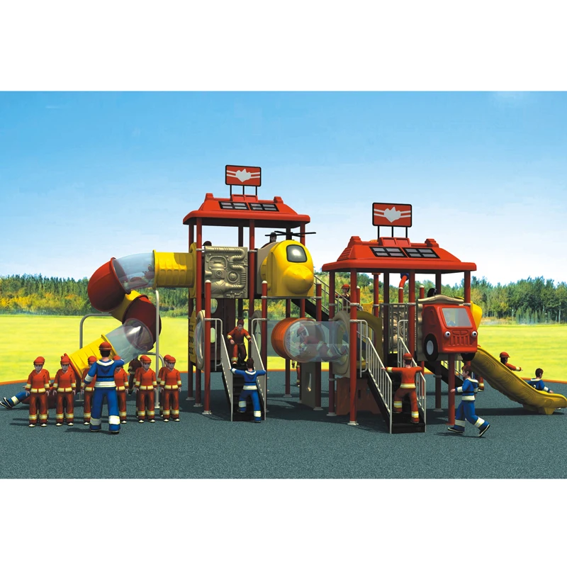 2017 color custom outdoor play structure amusement park outdoor playground for kids YLW-OUT1653