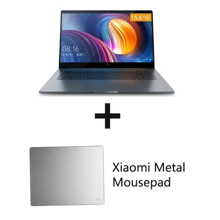Ноутбук Xiaomi Pro 15,6 ''Intel Core i5/i7 ноутбук MX150 DDR4 8 ГБ/16 ГБ Распознавание отпечатков пальцев для офисного компьютера - Цвет: With Mouse Pad