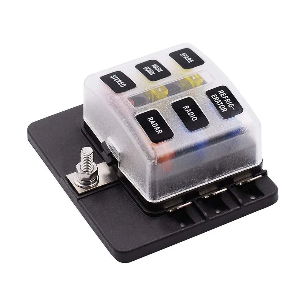 Блок предохранителей для автомобиля лодки морского тройника 12 В 24 В|fuse box holder|blade