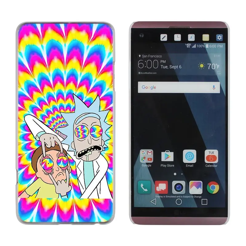 Рик и Морти чехол для телефона для LG G6 крышка для LG G6 G600 Q6 K8 K10 K8 K9 K10 V20 V30 G5 G7 G4 G3