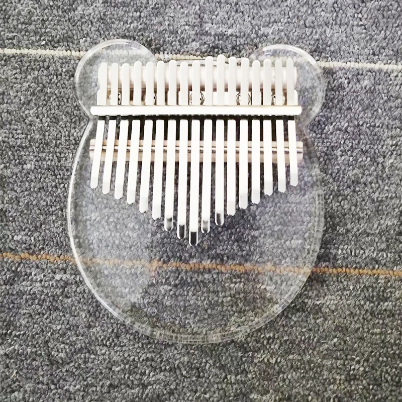 Новейший 17 ключ Kalimba акриловый большой палец пианино 17 ключей Mbira прозрачный музыкальный инструмент с тюнером молоток+ Gig Bag Kimi Calimba