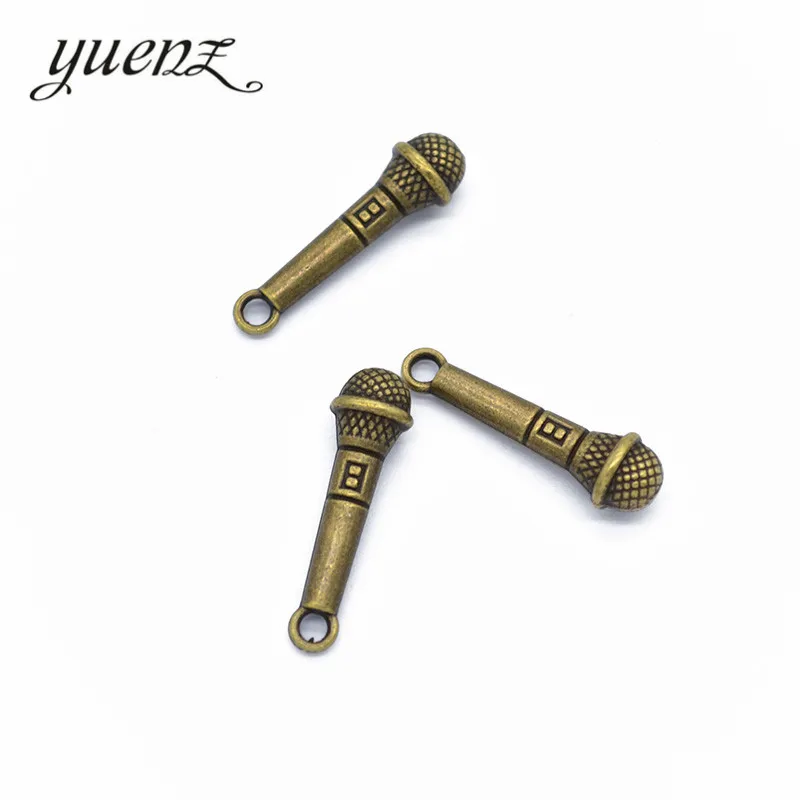 YuenZ 10 шт античный серебряный цвет микрофон шармы Ретро DIY модные подвески ручной