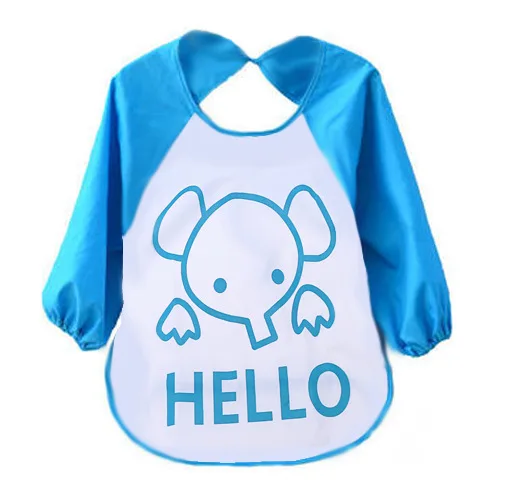 New Kids Feeding Bibs Waterproof Toddler Baby Boys Girls Point Cartoon Childern Saliva Smock Apron &amp Burp Cloths | Детская одежда и