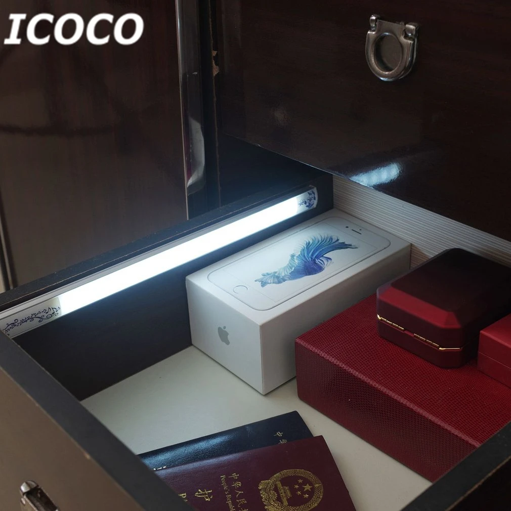 ICOCO длинный бар тип светодиодный датчик вибрации умный свет электрический 15