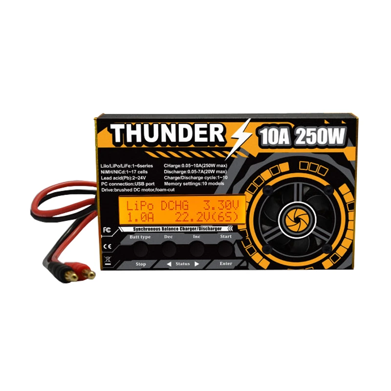 Новое поступление балансирующее зарядное устройство HOTA Thunder 250 Вт 10 А постоянного
