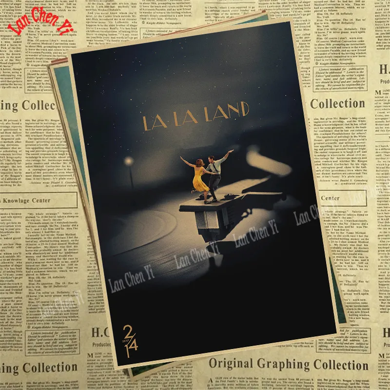 LA LAND классический фильм крафт-постеры для бара кафе домашний декор настенная роспись